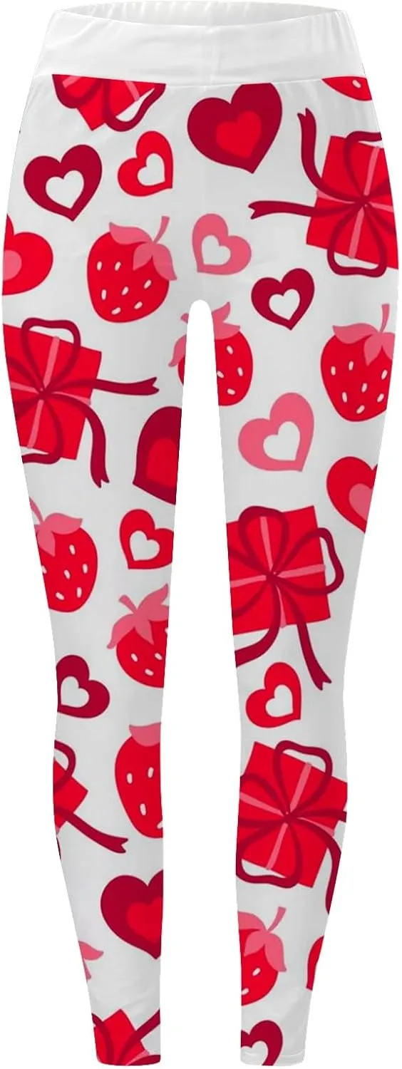 Work Leggings for Women Womens Valentines Heart Tunic Tops for Leggings Fall Leggings
