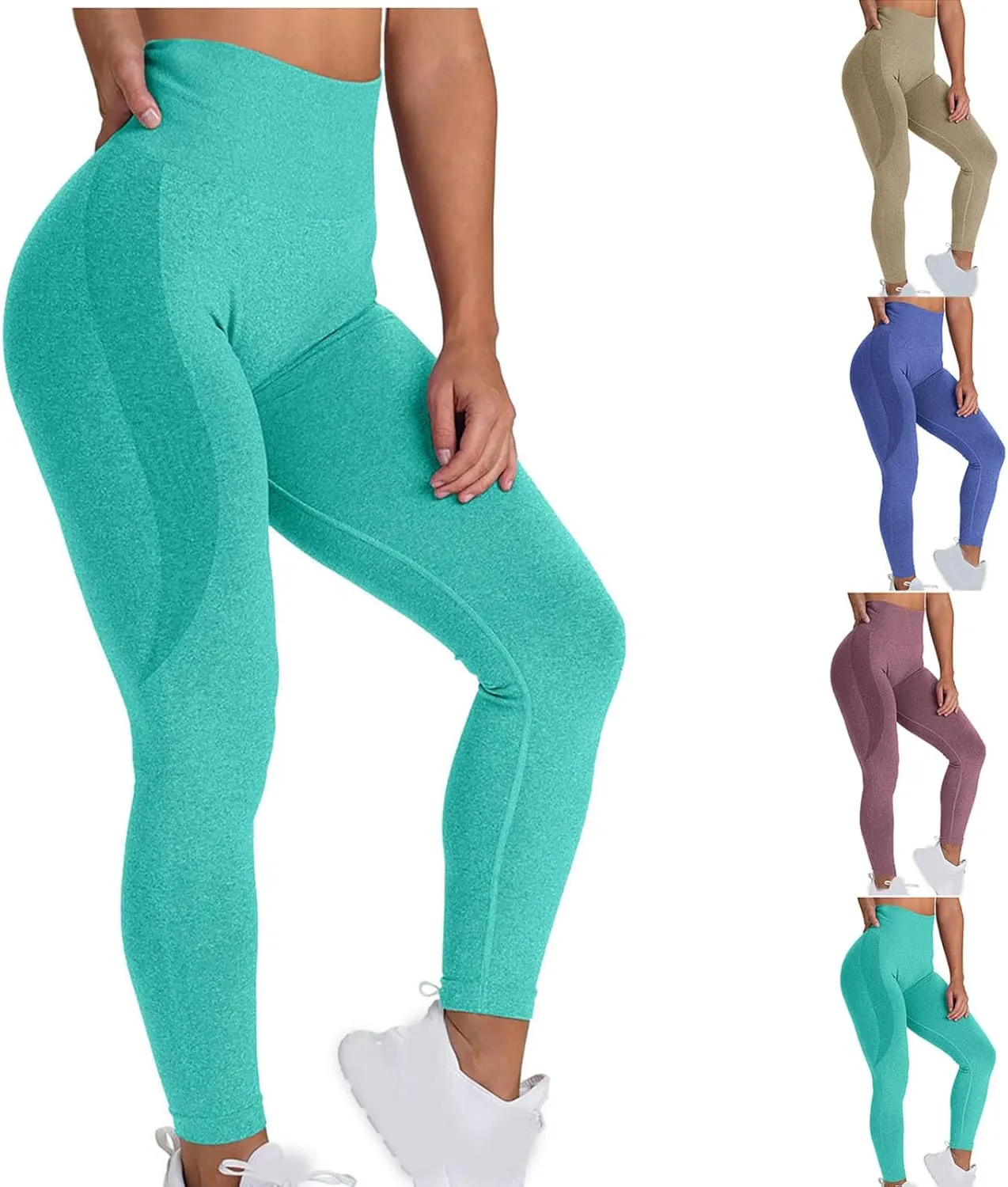 Workout Leggings for Women High Waisted Yoga Leggings Compression Seamless Leggings Running Athletic Pants