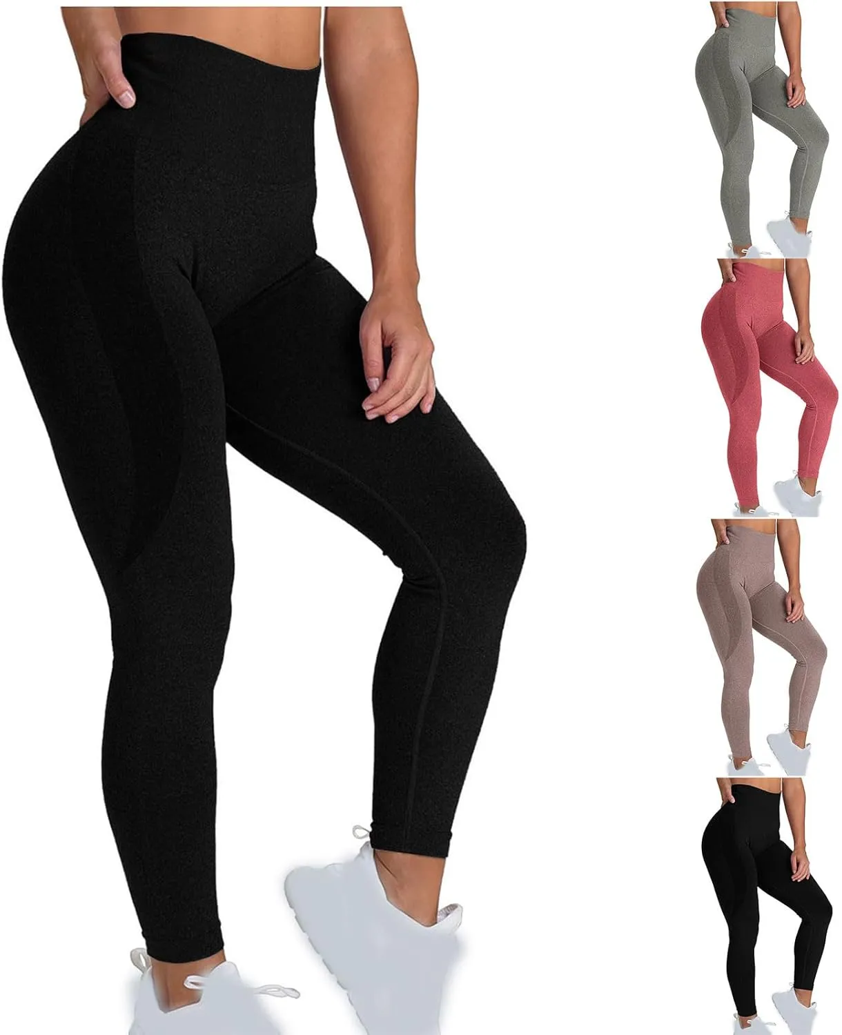 Workout Leggings for Women High Waisted Yoga Leggings Compression Seamless Leggings Running Athletic Pants