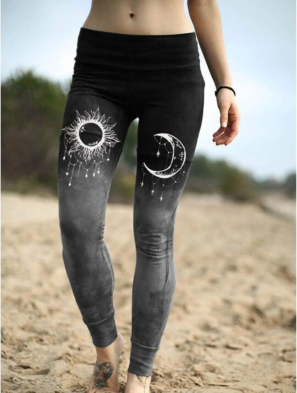 Workout Pattern Leggings for Women Plus Size Women Leggings Womens Tummy Control Leggings