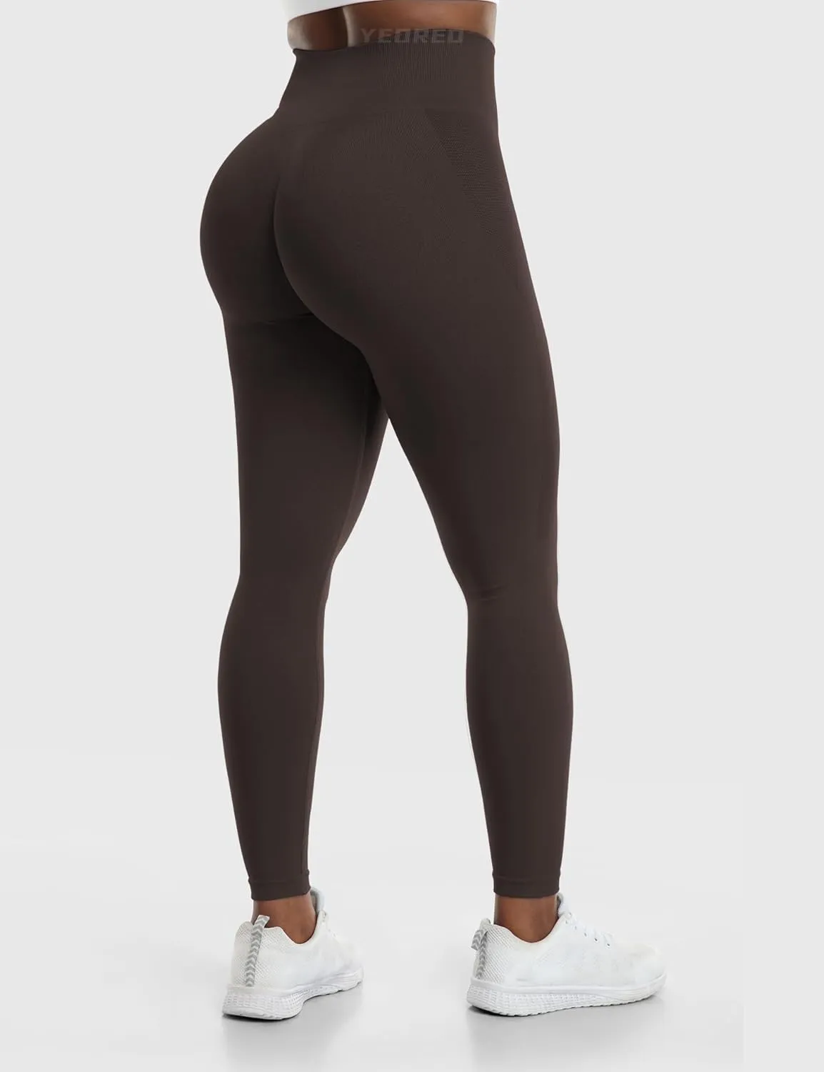 YEOREO Amplify Leggings for Women Seamless Scrunch Leggings Butt Lifting Gym High Waisted Athletic Leggings