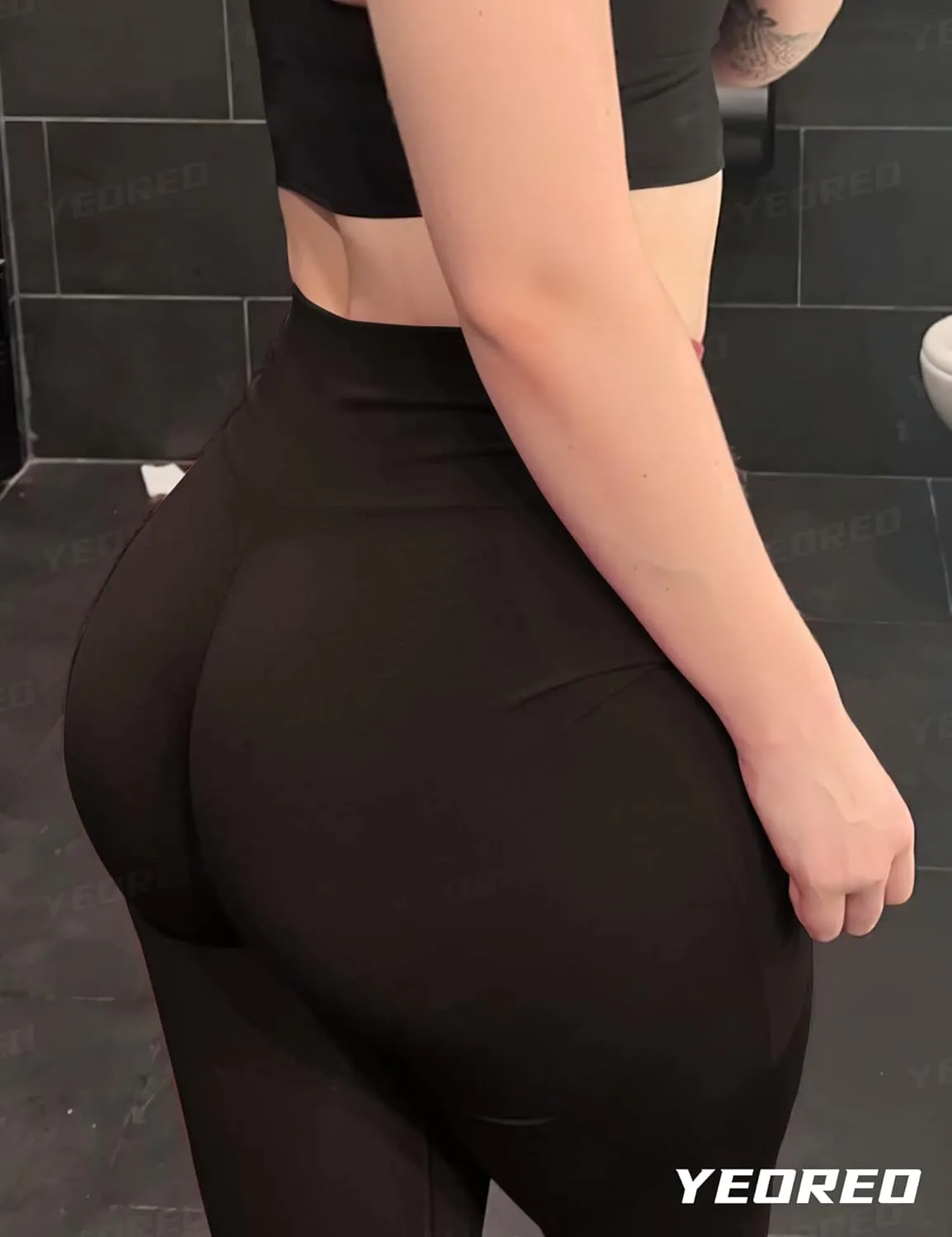 YEOREO Amplify Leggings for Women Seamless Scrunch Leggings Butt Lifting Gym High Waisted Athletic Leggings